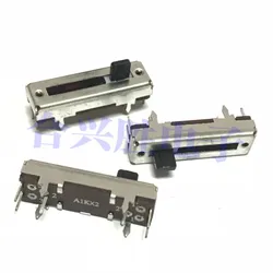 2 Pieces 3CM Sliding Potentiometer Double A1K Mixer Electronic Organ Equalizer Straight Slide Fader 30MM A1KX2