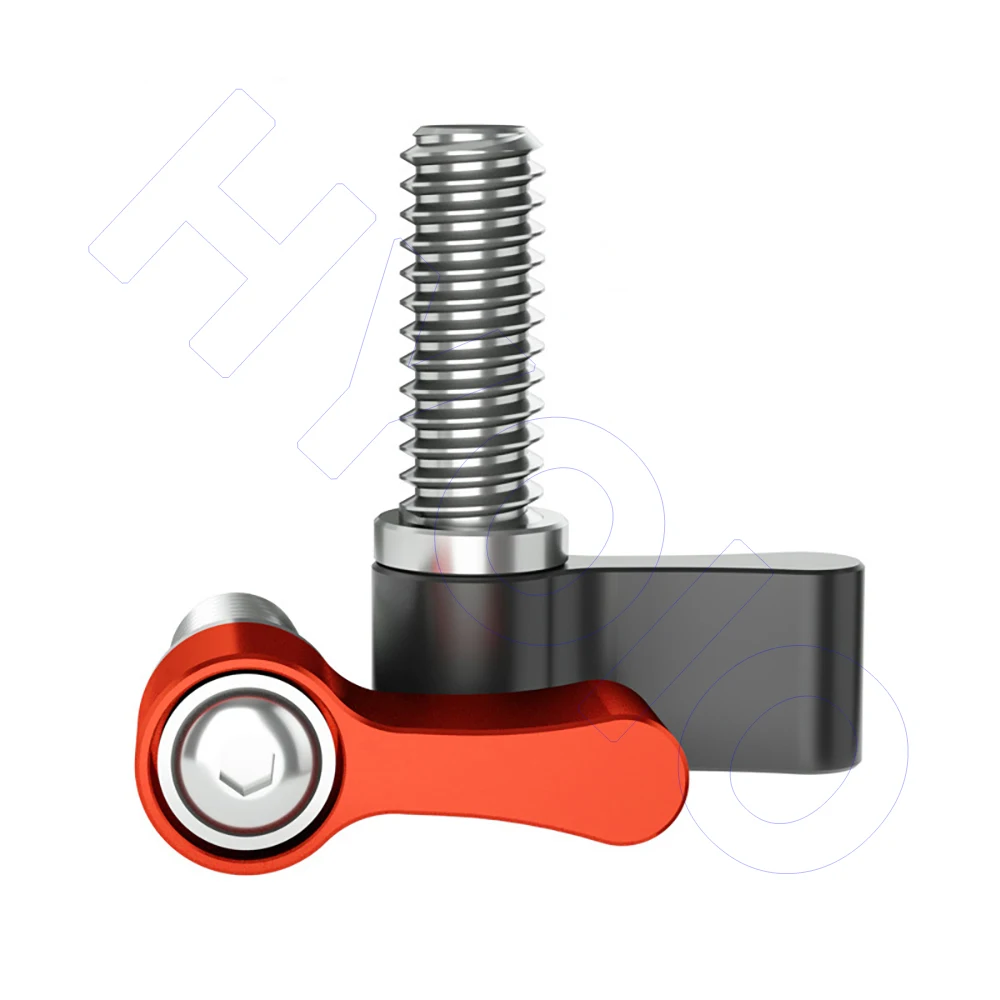 Aluminum Alloy Thumb Screws L Shape Screw Adjustable Handle Knob Tighten Bolts M4 M5 M6 1/4