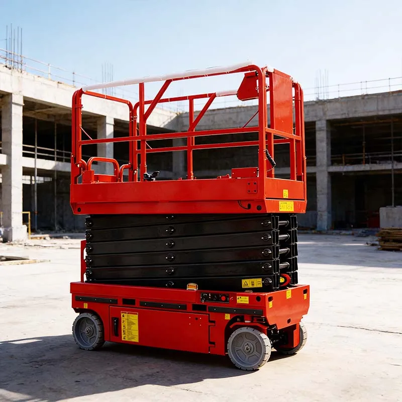 Fast Charging Electric Scissor Lift 10m 300kg Aerial Work Platform for Warehouse