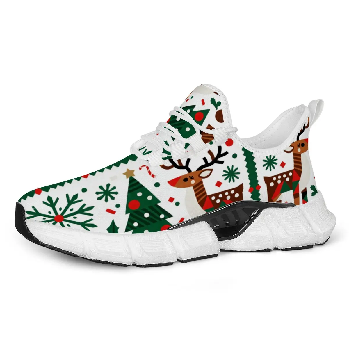 

Running Shoes Slip-on Male Flats Christmas Reindeer Tree Snowflake Athletic Sneakers Men Women Casual Kids Shoes Zapatillas