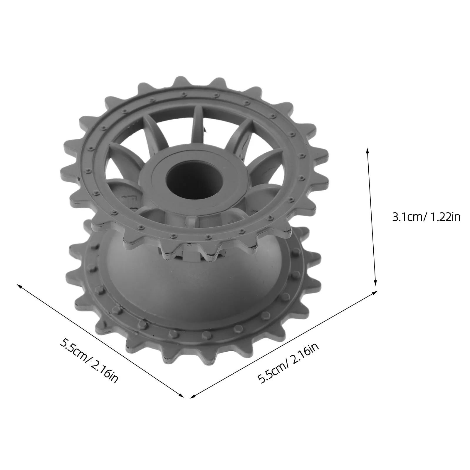 4Pcs Rc Tank Drive Sprocket Plastic Chassis Wheel 2.16 Replacement DIY Repair Tank Track Spare Parts