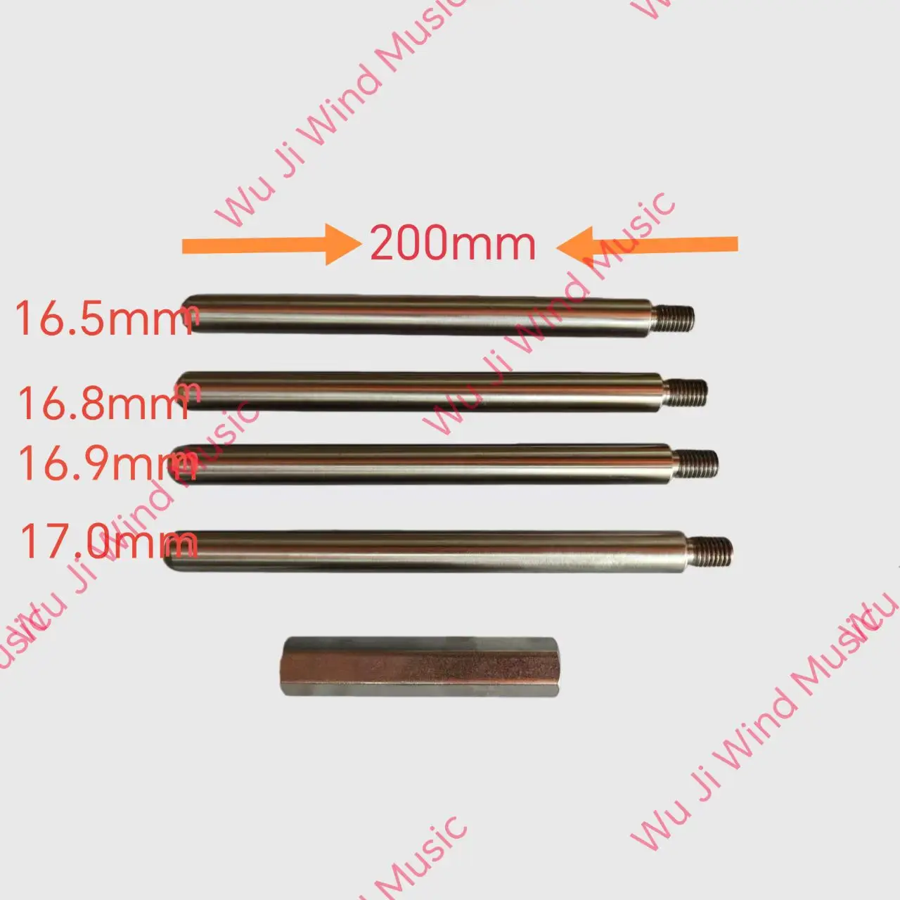 New tool: Stainless steel material small piston cylinder core gold, four core gold, one handle length 200mm, diameter: 16.5mm 16