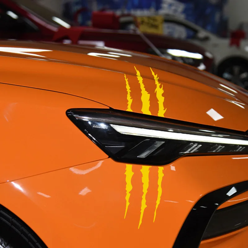 دراجة نارية خوذة ملصقات الوحش مخلب الخدوش شريط مقاوم للماء DIY تجديد دراجة نارية خزان الوقود درابزين جسم السيارة ملصق #5