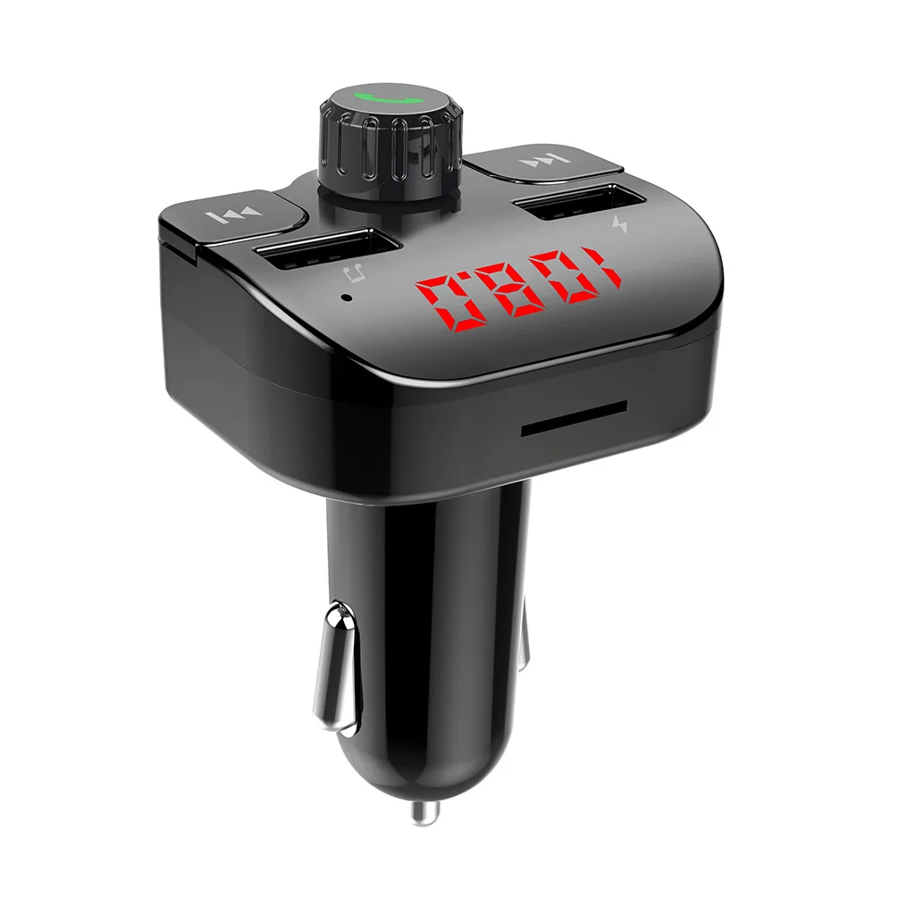 G15 Bluetooth kit de voiture sans fil mains libres transmetteur FM double USB chargeur de voiture 2.1A MP3 musique TF carte U disque lecteur de musique adaptateur