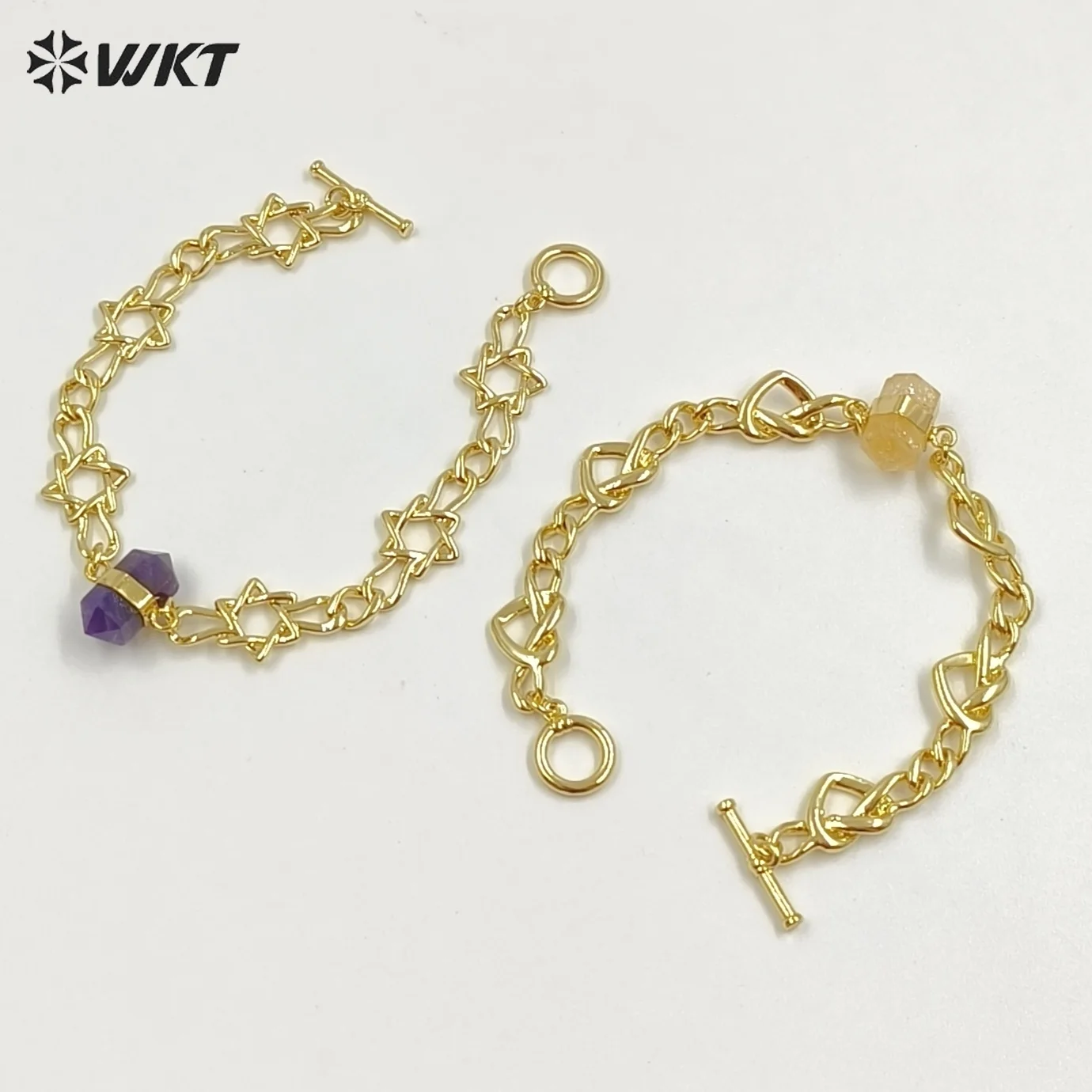 WT-B717 2026 Gentle New Yellow Brass Adjustable Bracelet  With 18k Real Gold Plated For Women Dressing ACC