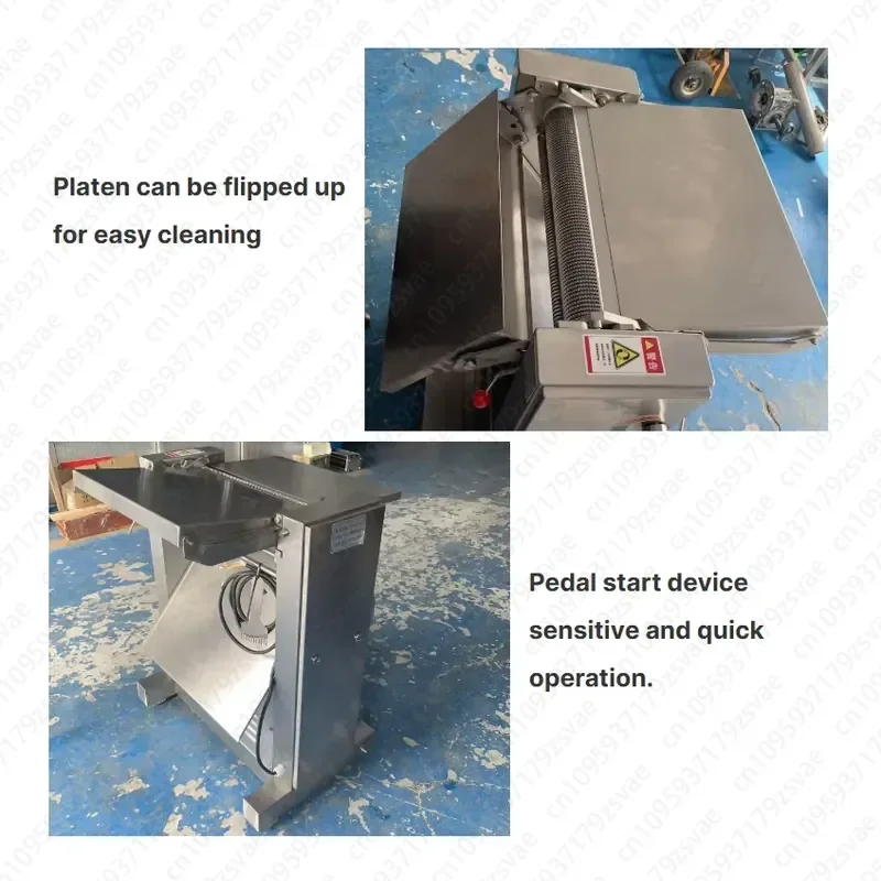 Commercial Meat Processing Adjustable Thickness Fresh Pork Beef Slicer Pig Skin Peeling Machine Newly Released Pig Skin