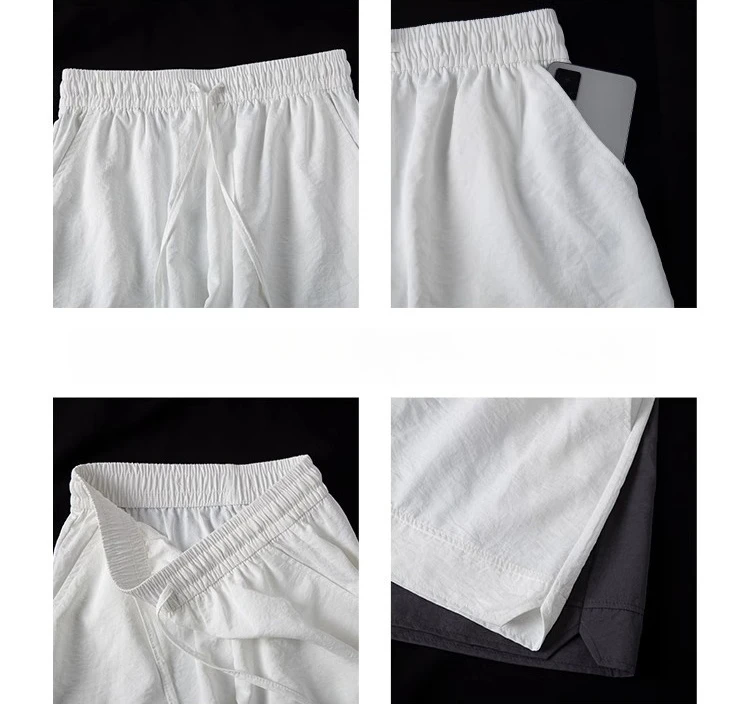 AOSSVIAO 2026 Sommer Neue Damen Eisseide Yamamoto Shorts Locker Lässig Sport Schnelltrocknend Fünf-Punkte-Hose – Detail 3