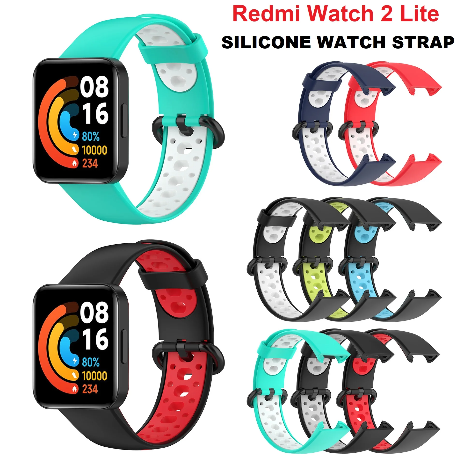 30PCS Watch Strap for Xiaomi Redmi Watch 2 Lite Wristband Smartwatch Silicone Bracelet Watchband