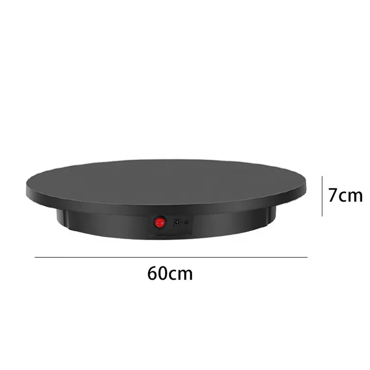 Tezelong 360 Degree 60cm Electric Rotating Turntable Display Stand Electric Turntable Motorized Display Stand Remote