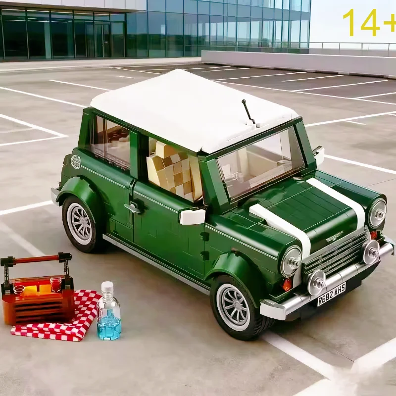 

НОВИНКА 10242: Креативный классический конструктор-модель зеленого автомобиля, строительные блоки, игрушки-машинки для детей и взрослых, подарки на день рождения