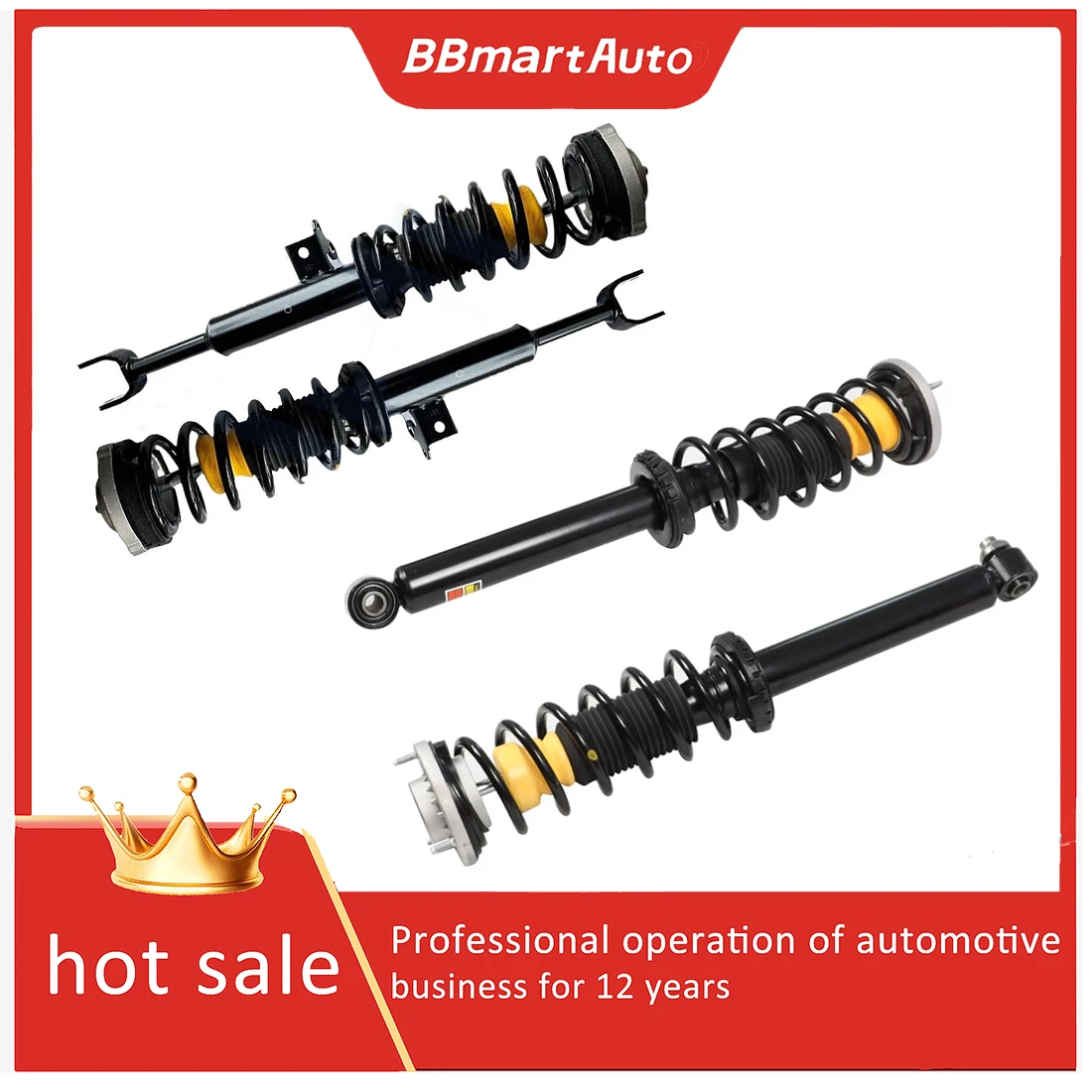 

A total of 4 shock absorbing pillar assembly in front and rear is suitable for BMW F10 F11 F12 F13 F06 528i 535i GT 550i GT