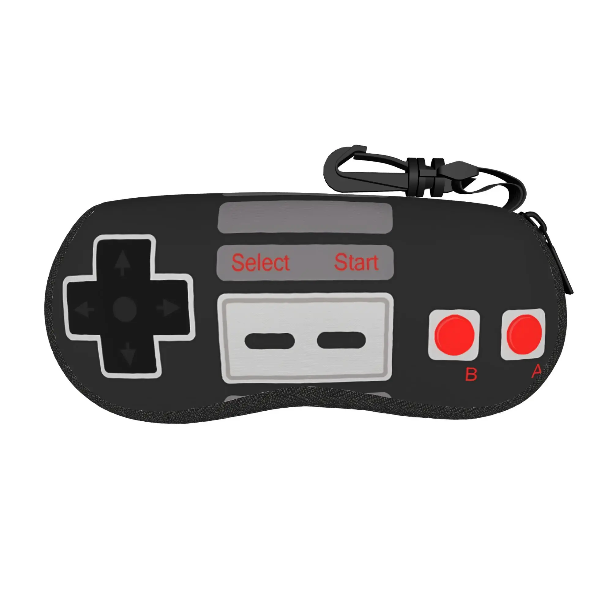 1pc Gaming Controller Case Suitable for Eyewear Wallet Storage, Zipper Closure Portable Cover with Game-Themed