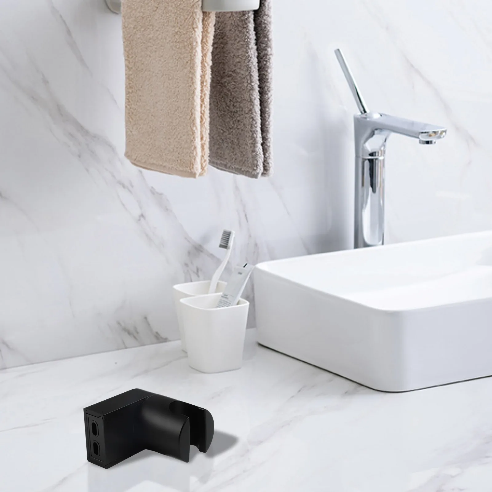 ABS Shower Bracket Adjustable Slider Erosion Resistant Finish Good Construction Modern Matte Black Shower Bracket