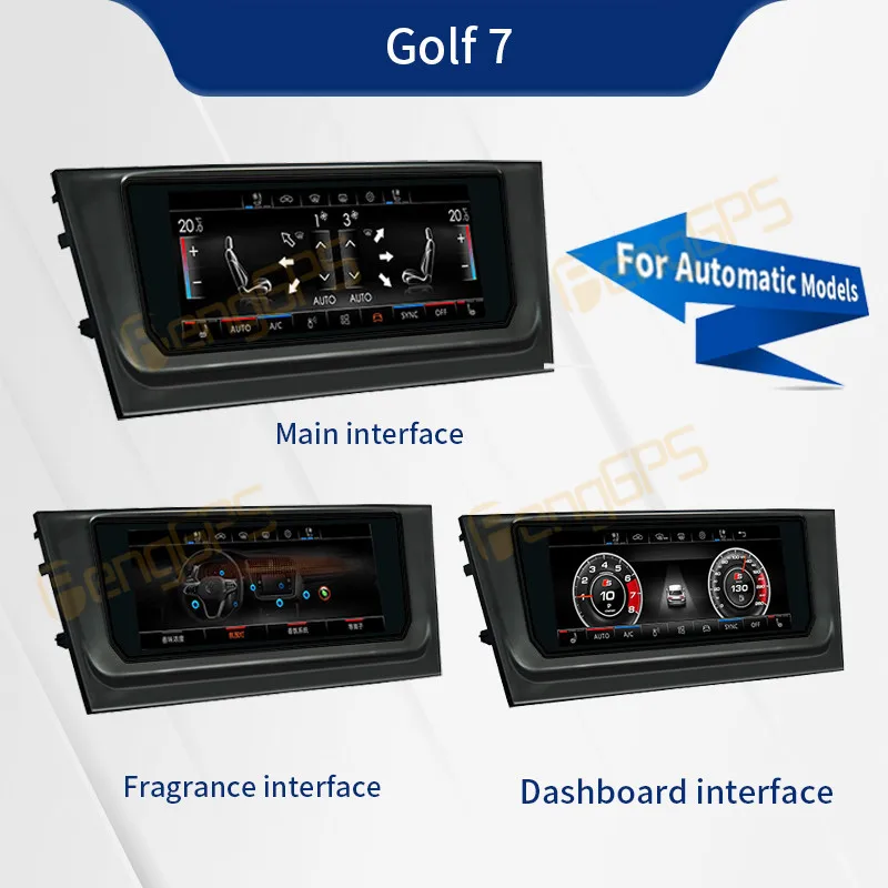 Android Car Air Conditioning Temperature Climate Control Panel For Volkswagen MQB Original Panel Upgrade Auto Multimedia Player