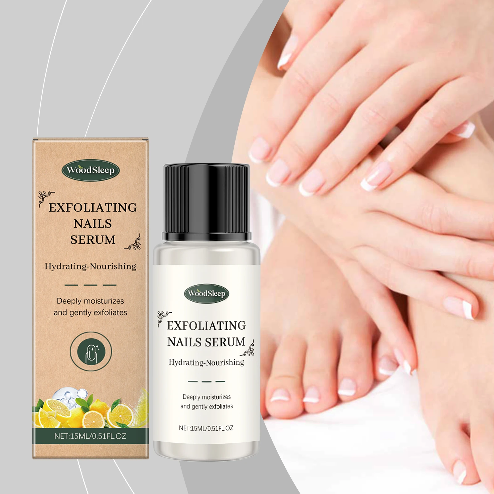 Nagelpeeling-Hautpflegeessenz Tägliche nährende Nagelreparatur und weichmachende Nagelpflegeessenz