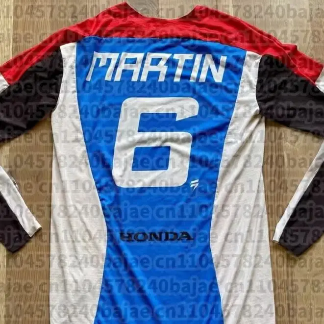 

HONDA Super Motocross Racing Shirt Men Craig Shimodr Lawrence Martin Fans Long Sleeve Motorcycle T-Shirt Retro Quick Drying Top