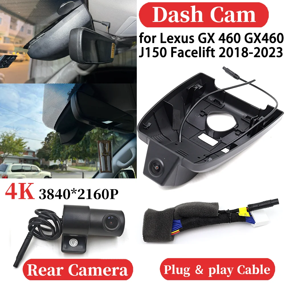 

ZJCGO for Toyota Land Cruiser 200 LC200 J200 V8 Roraima Facelift 2017-2021 Car 4K Video Recorder DVR Dash Cam Dashboard Camera