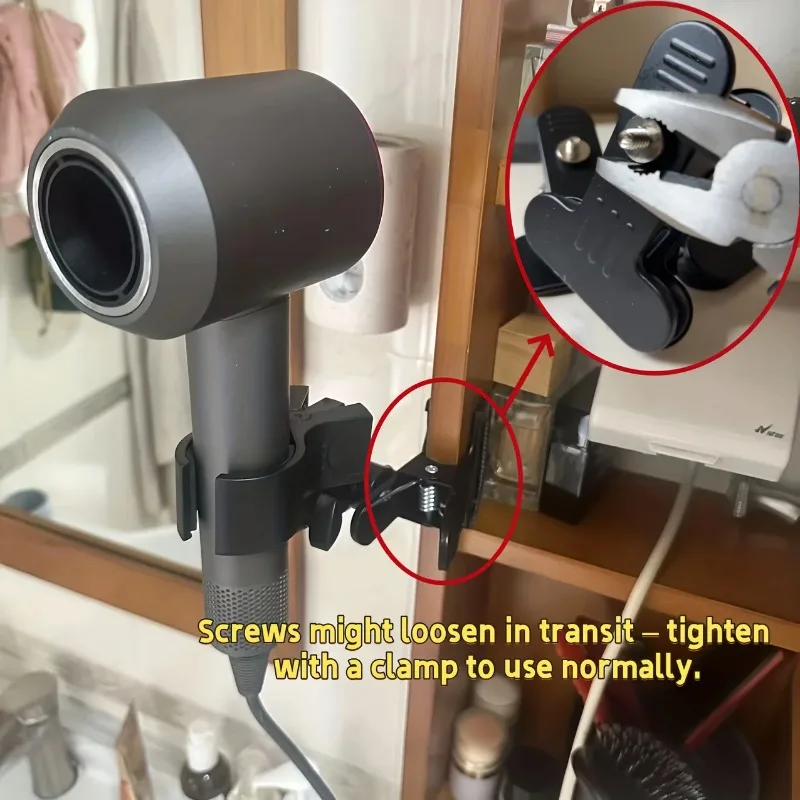 Pet Hair Dryer Holder 360 Degree Rotate Adjustable Metal Stand With Anti Slip Suction Clamp Hands For Pet Grooming Care Supply view 4