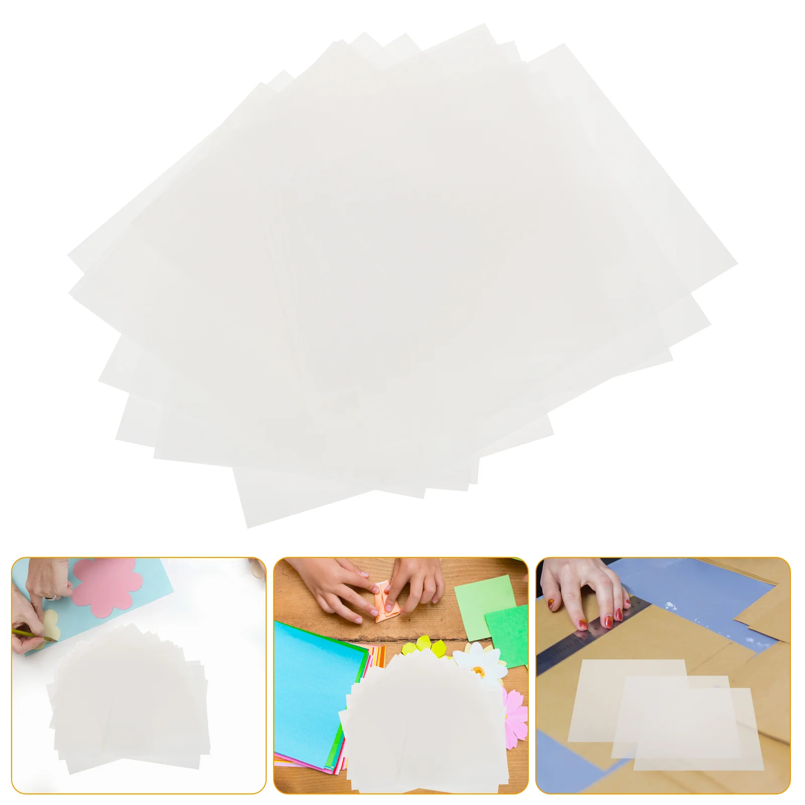 24 Pcs Clear Poly Sheeting Cutting Silhouette Template Blank Stencil Templates Maker Paper Plastic Stencils Transparent Small