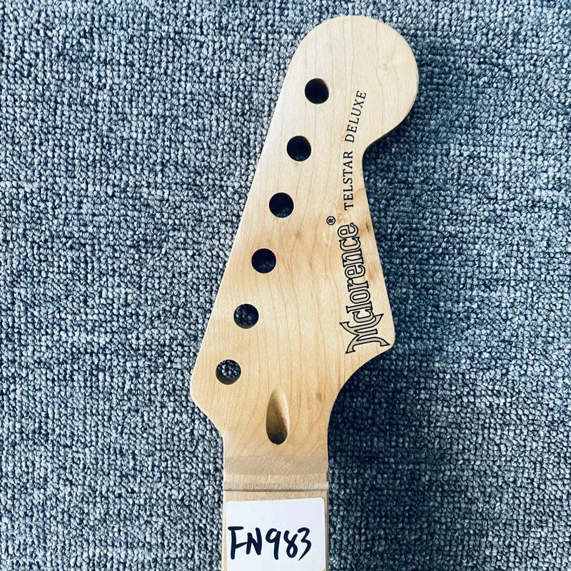 FN983  Custom Order 6 String Electric Guitar Neck Natural Maple for ST Guitar Replace Tremolo Guitar Replace USE with Damages