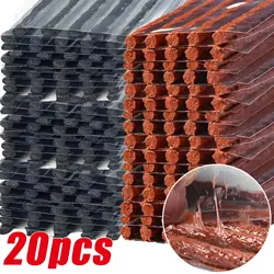 20Pcs Tire Repair Strips Stiring Glue for Tyre Puncture Emergency Car Motorcycle Bike Tyre Tire Rubber Strips Repairing Tools