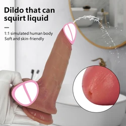 Big Ejaculated Dildo Realistic Silicone Penis with Suction Cup Adult Sex Toys for Women G Spot Stimulator Spraying Sperm Dildos