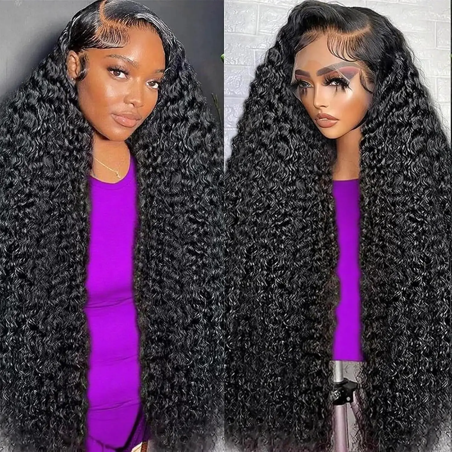 

Парик с 250% плотностью, волнистый, из 100% натуральных волос, прозрачный, с глубокой волной, 13x6 HD кружевной фронтальный парик, 30 дюймов, 360 Full Lace Wig