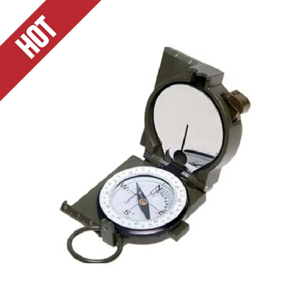 DQL-6 Type 97 North Needle High Quality Green Aluminum Compass DQL-6 Harbin Factory Precision Metal Compass