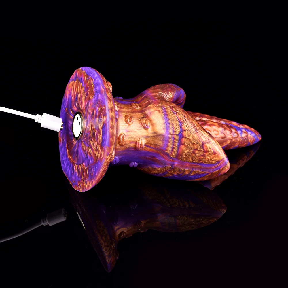 FAAK Silicone Vibrating anal Dilators With Sucker Remote Control Tongue Vibrators Clitoral G-spot Stimulate Sex Toys Masturbator
