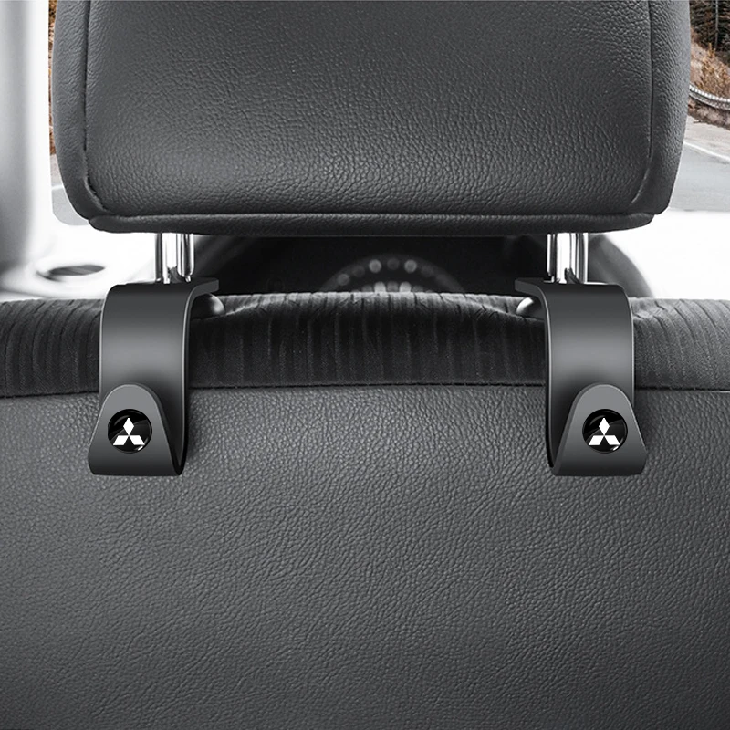 Ganchos portátiles para respaldo de asiento de coche, reposacabezas para Mitsubishi ASX Lancer Pajero 4 Outlander Colt Galant 8 Carisma, 2 unidades