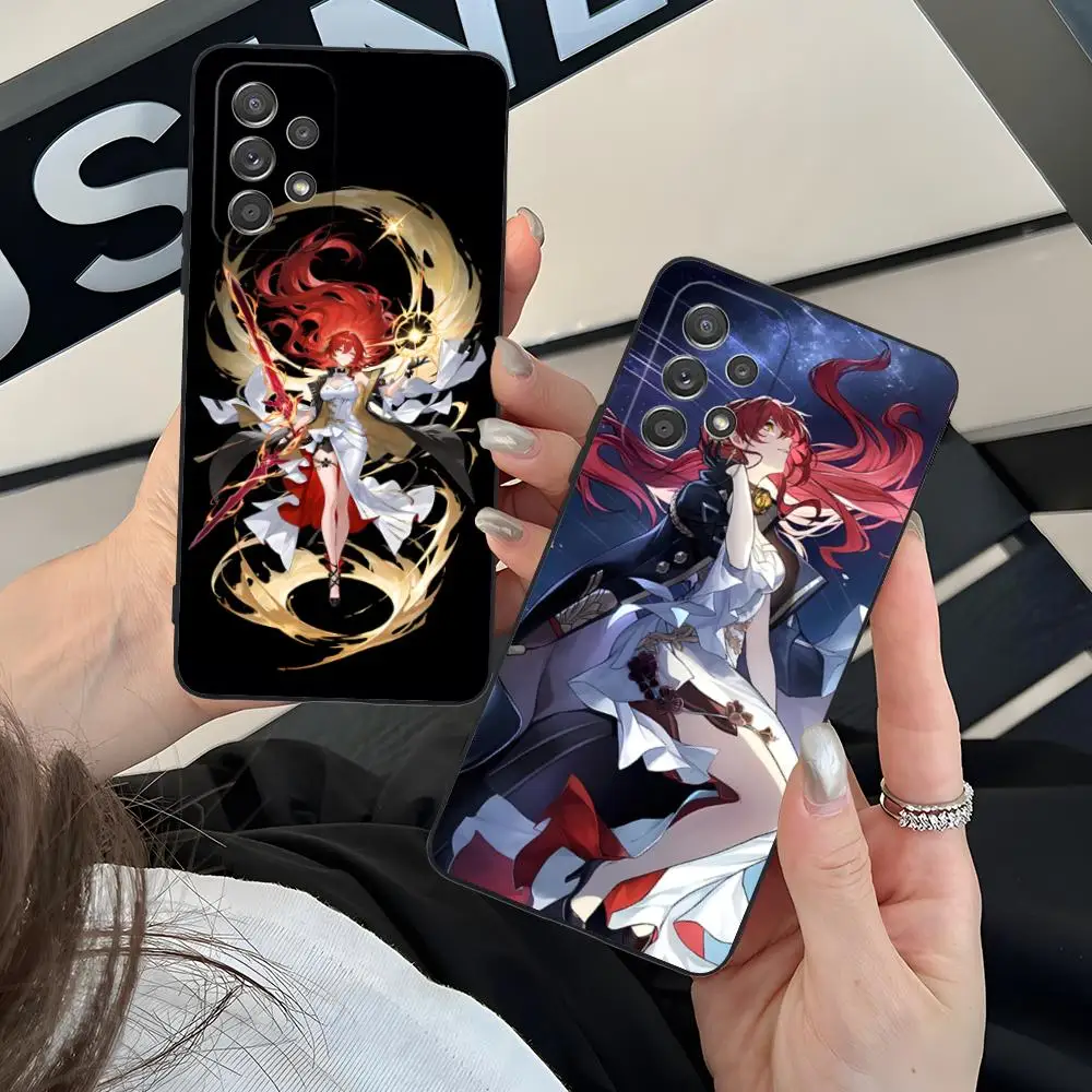 

Чехол для телефона Honkai Impact Himeko для Samsung Galaxy M55 54 42 35 34 33 32 23 22 15 14 13 12 F55 5G Цветной защитный красивый чехол
