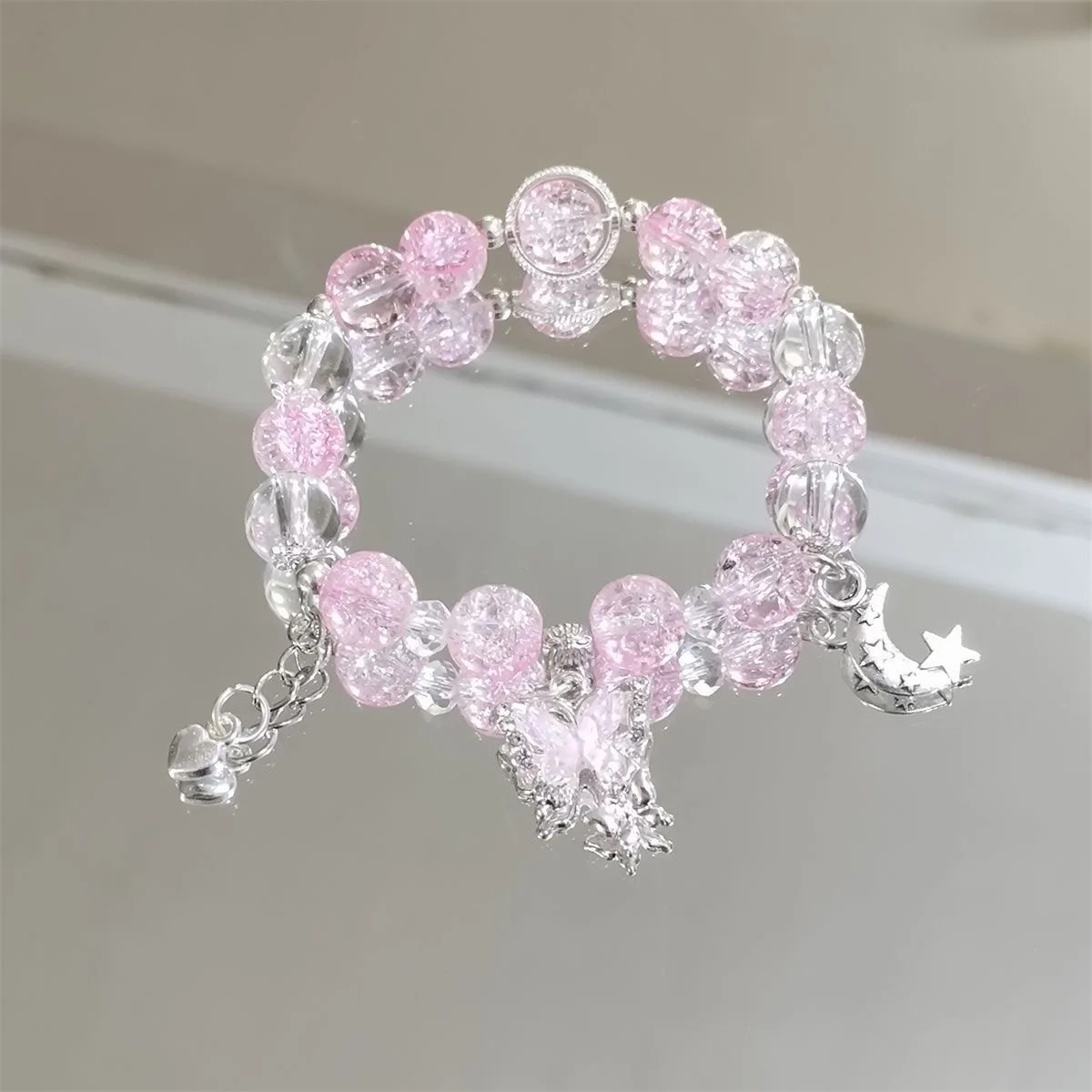 Purple Crystal Butterfly Bracelet, Women's
