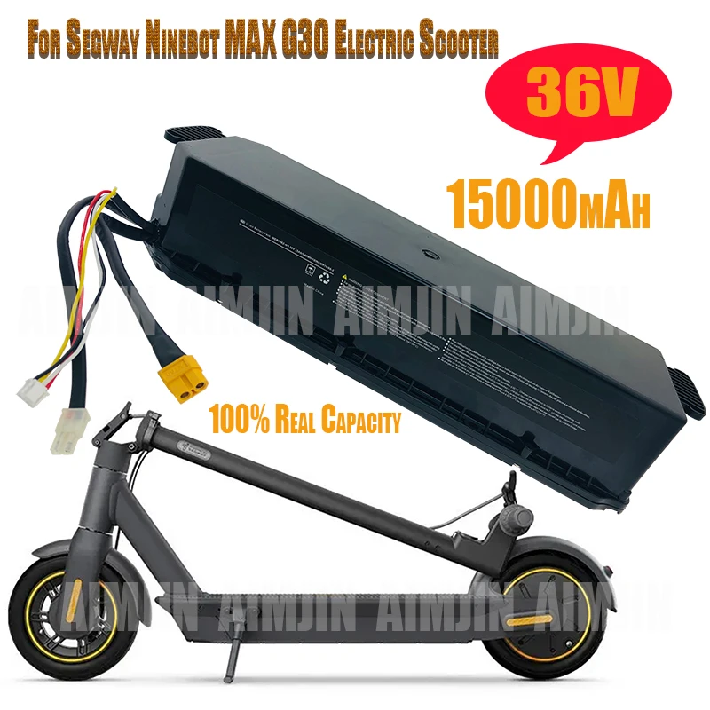 For Ninebot LI-ION BATTERY PACK for Ninebot by Segway MAX G30 Smart Electric Scooter 36V 15000mAh 551Wh IPX7 Power Supply