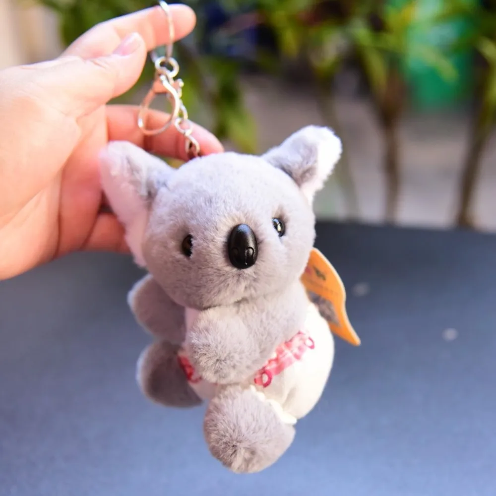 Stuffed Animal Animal Keychain Wolf Hippopotamus Jungle Brother Forest Animal Pendant Tiger Giraffe 13cm Elephant Lion Keyring