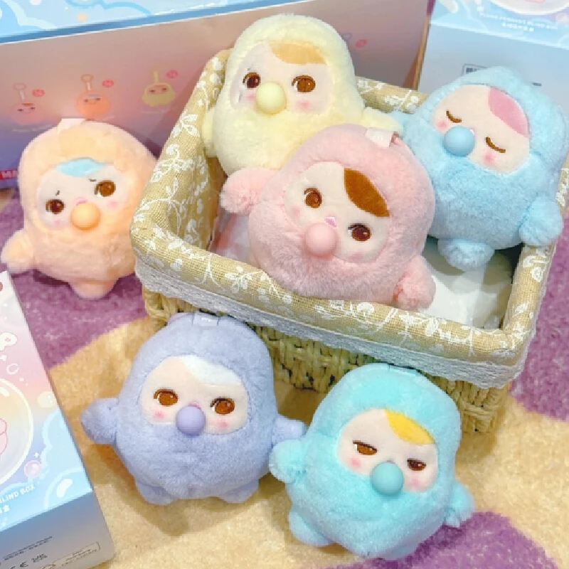 

Genuine Pucky Bean Bubble Up Series Plush Pendant Blind Box Trendy Toy Bag Pendant Decoration Cute Friends Gift Companion Gift
