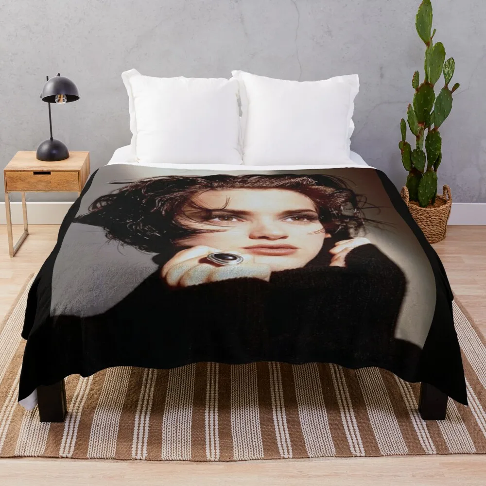 Winona Ryder - Album Throw Blanket Beach Blanket Fluffy Shaggy Blanket