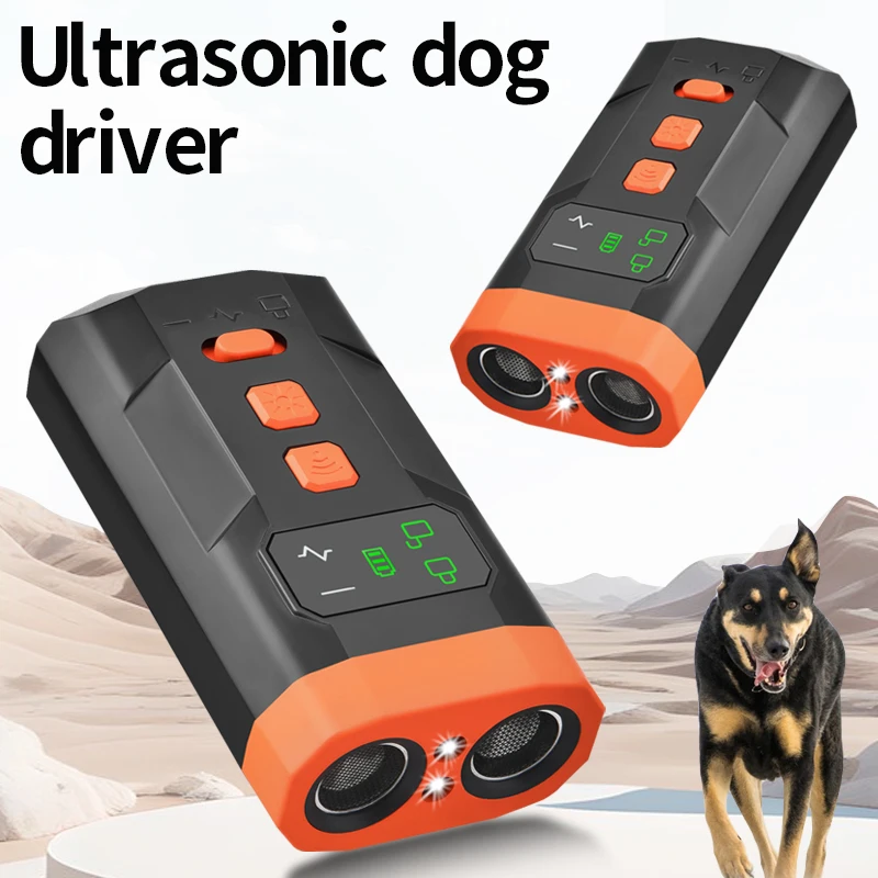 

2026 Ultrasonic Dog Repellent Pet Trainer Dual Core High-Power Anti-Bark Deterrent for Dogs