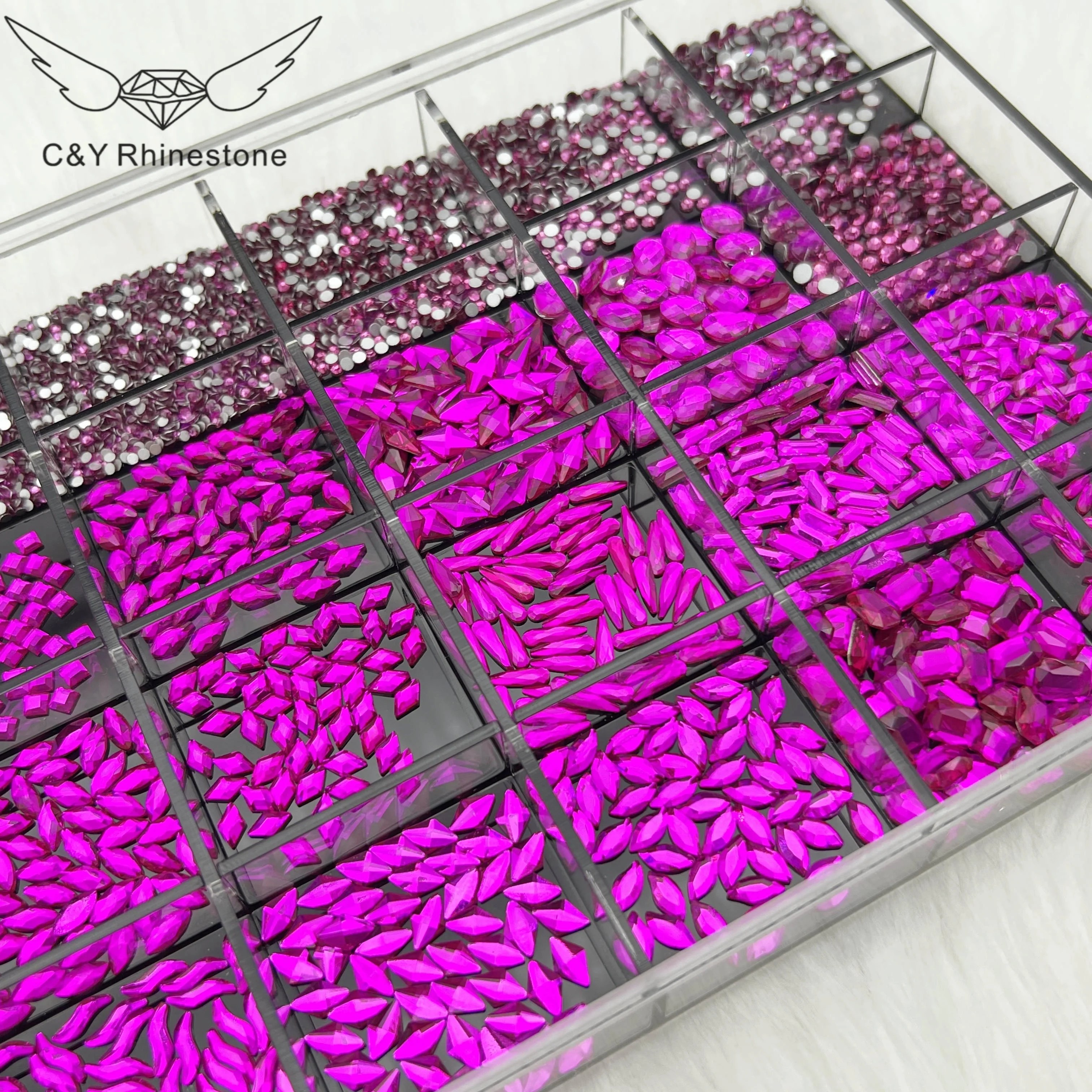 6550 قطعة من أظافر CY الاصطناع - مراجعة Nail Art Fuchsia وسعره
