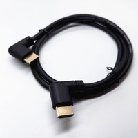 4K*2K @60Hz Left & Right Angle HDMI-compatible 2.0 Male to Right Left Elbow Male extension Cable 15cm 50cm 1m 2.0V angle cable
