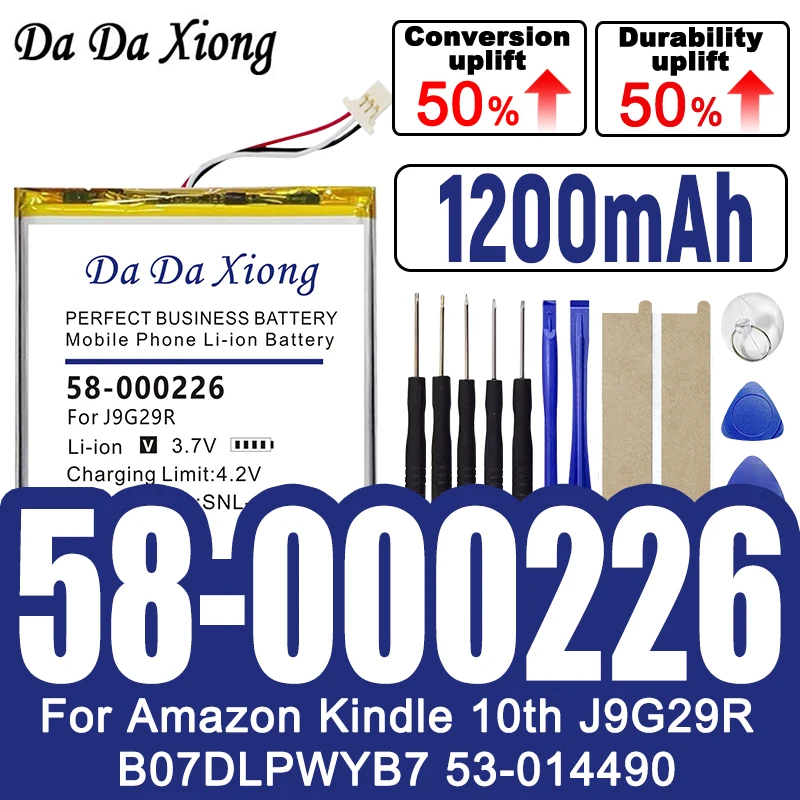 

100% Brand-New 1200mAh 26S1019 58-000226 Battery for AMAZON Kindle 10th J9G29R B07DLPWYB7 53-014490 Kindle Basic 10th Gen