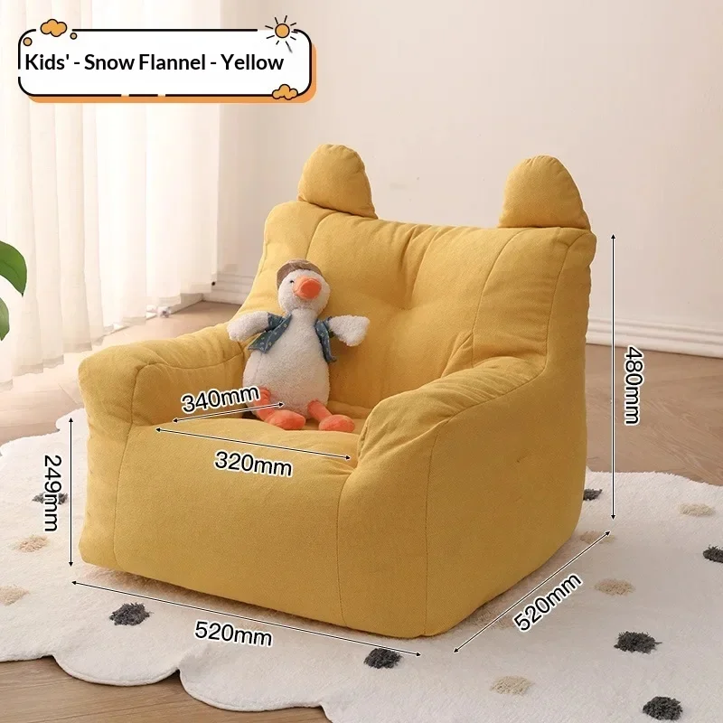 Reading Couch Soft and Comfortable Kids Bean Bag Leisure Sofa Chair Furniture Single Soft Kids Sofa Chair Plush for Boys & Girls