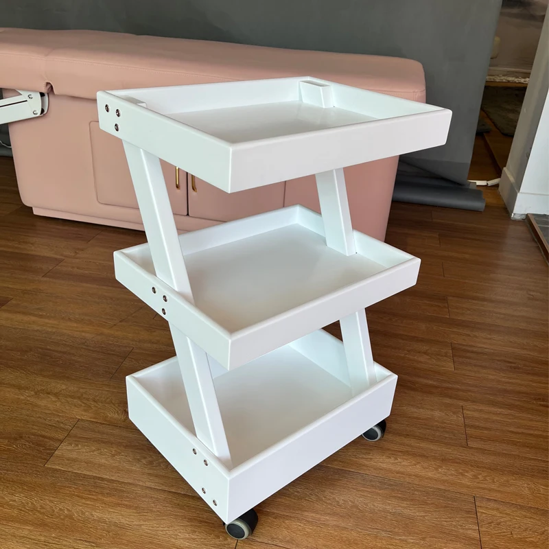 Cheap White Salon Shop Equipment Carts Manicure Chair Beauty Salon Trolley Cart