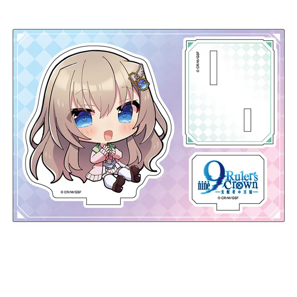 10CM Charm Anime 9-nine Acrylic Keychain Model Cosplay Characters Ornament Accessories Good Collection Gifts