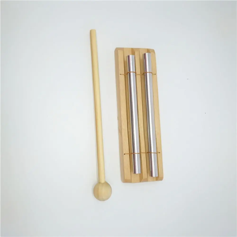 Natural Beech Wood Percussion Instrument Music Chime Kids Educational Rhythm Toy Sensory Development Sound Practice