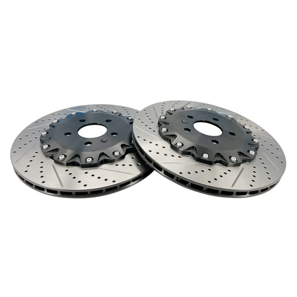 High Performance Parts Racing Brake Kit 2 Piece Big Floating Brake Disc For A8 S6 S7 A6 A7 4H0615601L 356*22mm