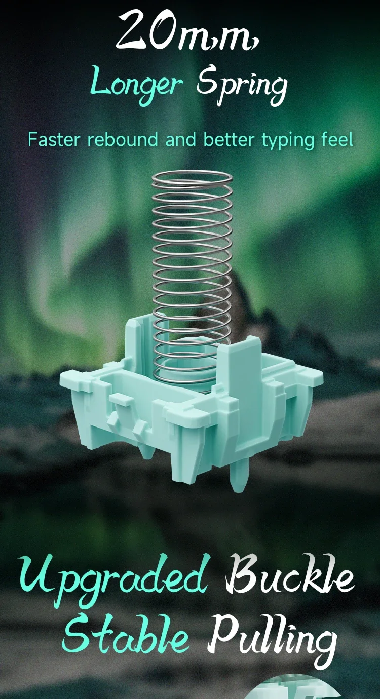 GATERON Magnetischer Jade Pro-Schalter, linear, HiFi, vorgeschmiert, benutzerdefinierte magnetische Tastatur, Gaming, freie Einstellung, Vorreise-Hall-Sensor – Detail 6