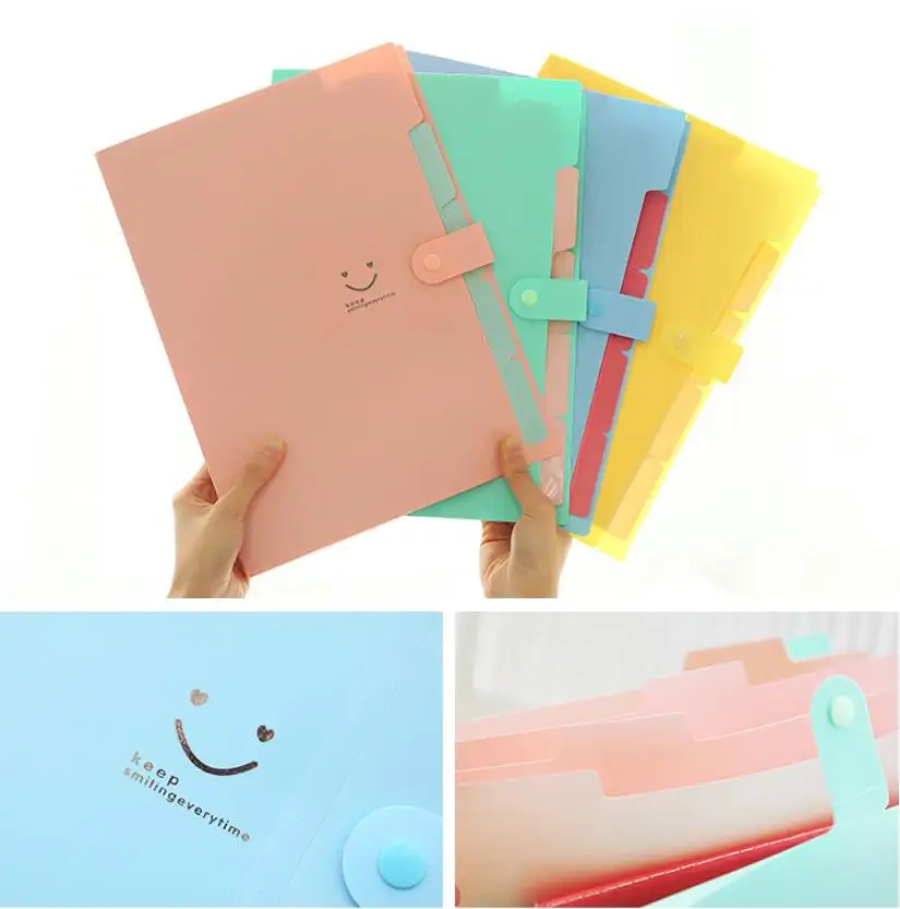 

Expanding File Folders Accordion Document Organizer, Letter A4 Paper Placstic File Folder 5 Pocket Expandable File