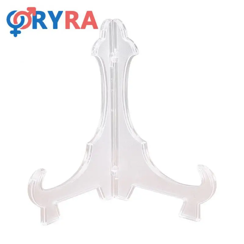 Label Holder Fold Durable Acrylic Kitchen Tools Transparent Bracket Adjustment Place Firmly Transparent Bracket Bracket Panel