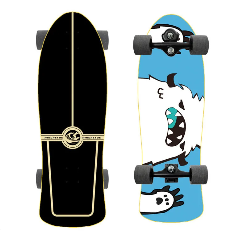 Surf Skate Board, Longboard, Land Pumping Skateboard, Complete Ready to Ride, Outdoor Sport Board, 32\