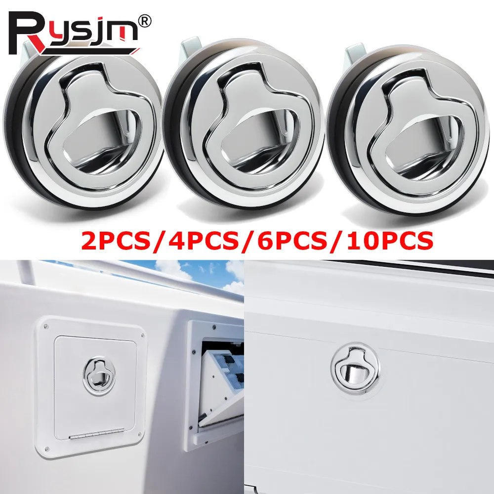 Marine Hatch Locking Locker Boat Flush Pull Hatch Slam Latch For Boat Deck Hatch Locking RV Parts Deck Hatches Locking Locker